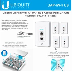 Настенная 2.4G Wifi Ubiquiti UniFi UAP-IW In-Wall N150 802.11n 3xLANx100Мбит новая