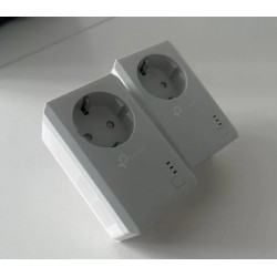 2в1 Адаптер PLC AV600 Powerline 600Мбит Tp-link TL-PA4020P Свич 2*1Гбит 2шт бу