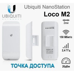 Радиомост 2.4G Wifi Ubiquiti NanoStation Loco M2 locom2 1шт без POE бу