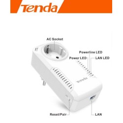 Адаптер PLC Powerline 1G Tenda P1001P KIT 2шт Новый Адаптер PLC Powerline 1G Tenda P1001P KIT 2шт Новый