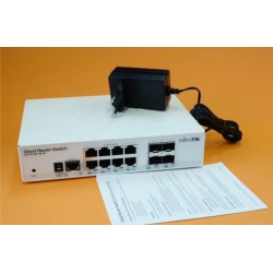 Свитч 1G MikroTik CRS112-8G-4S-IN 8*LAN*1Гбит 4*SFP*1Гбит 24Gbps PoE-in RouterOS L5 Desktop Fanless бу Свитч 1G MikroTik CRS112-8G-4S-IN 8*LAN*1Гбит 4*SFP*1Гбит 24Gbps PoE-in RouterOS L5 Desktop Fanless бу