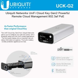 Контроллер Wifi Ubiquiti UniFi Cloud Key Gen2 UCK-G2 4 ядра 2GB RAM 32GB eMMC PoE OLED Battery новый