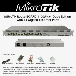 1U Роутер 1G Mikrotik 1100 RB1100AHX4 Dude Edition 13*1Гбит бу 1U Роутер 1G Mikrotik 1100 RB1100AHX4 Dude Edition 13*1Гбит бу