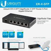 Роутер 1G POE SFP Ubiquti EdgeRouter ER-X SFP 5*1Гбит SFP*1Гбит 4*24v POE Новый